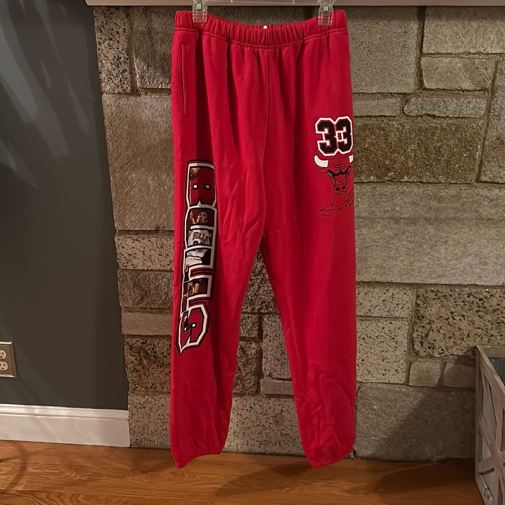 Authentic Mitchell and Ness Chicago Bulls Sweatpants sz Large